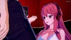 Reproducir Ella juega con su polla en el campo hasta que él la folla