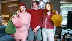 Odtwórz Trzech drobnych nastolatków przyjmuje twarde kutasy w intensywnej scenie porno