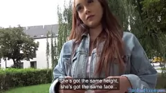Redare Teen brunetă Ginebra Bellucci futuri pentru bani în Public POV